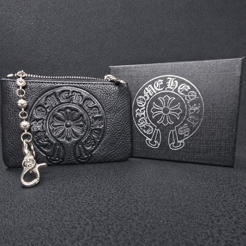 Chrome hearts zip pouch - chrome,