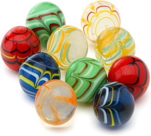 Large glass shooter marbles - large,