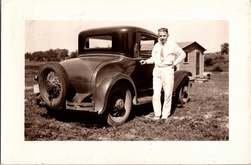 Vintage snapshot man with - snapshot,
