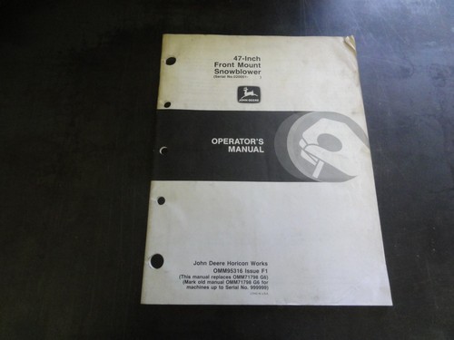 John deere inch front - front, mount