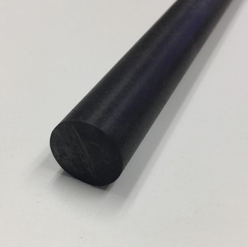 Delrin acetal rod black - black, 3/4"