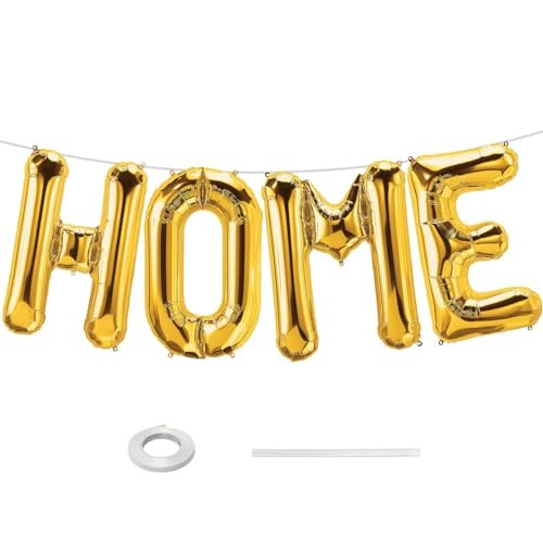 Inch gold home - inch, balloon