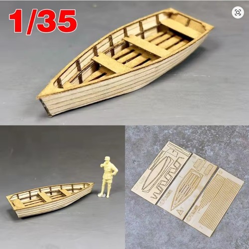Scale dinghy small boat - 1/35,