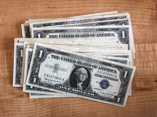 1935 1957 one dollar blue - 1935,