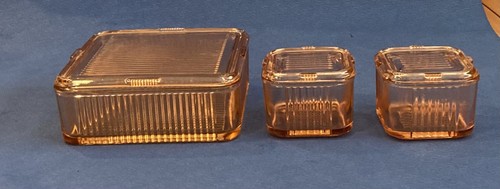 Vtg federal pink dishes - 3,