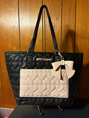 Betsey johnson black quilted - johnson,