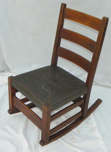 Antique mission oak - antique, rocking