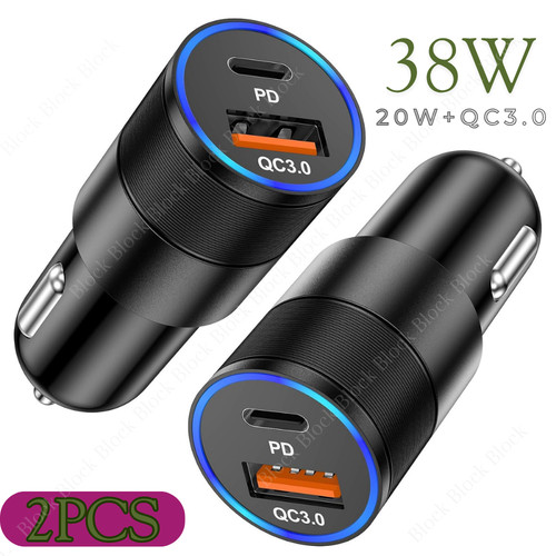 38w usb car phone fast - usb,