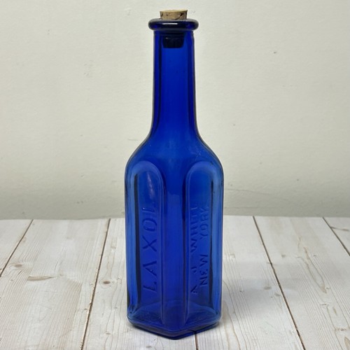 Cobalt blue laxol medicine - blue,
