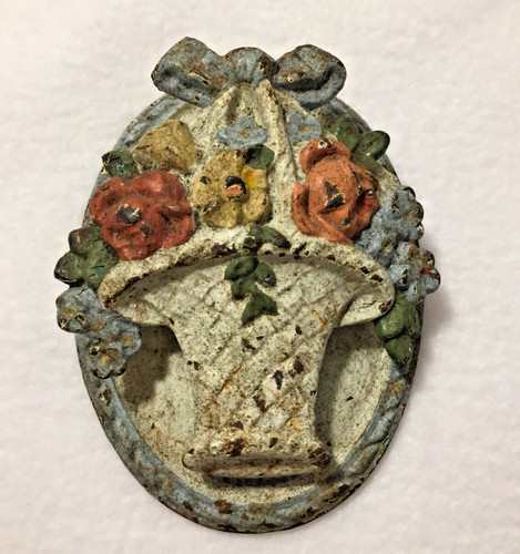 Metal cast iron door - cast, knocker