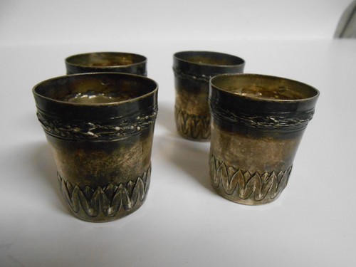 Antique silver shot - antique, cup