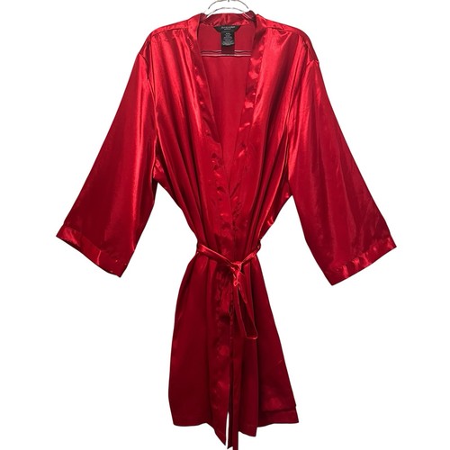 Ambrielle red satin robe - robe, sz