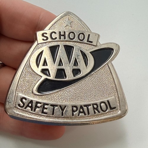 Aaa school safety patrol badge - school,