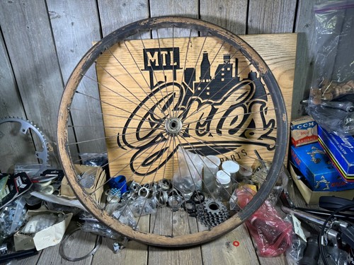 Antique wood wheel sulky - antique,