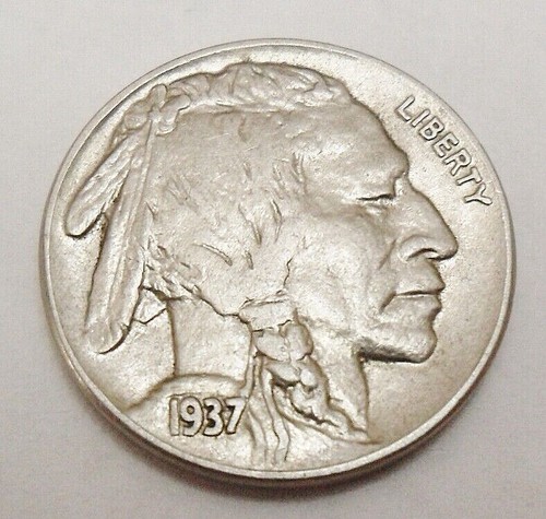 1937 indian head buffalo - d,