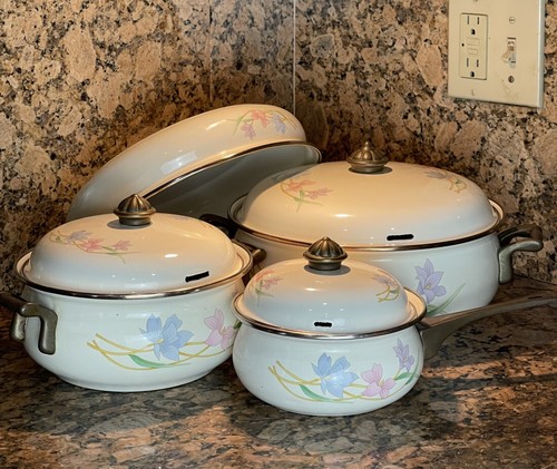 Vtg lily cookware enamel - enamel, 7