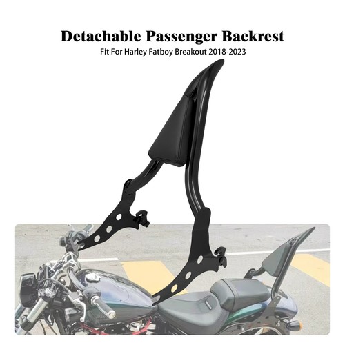 Black passenger backrest sissy - passenger,