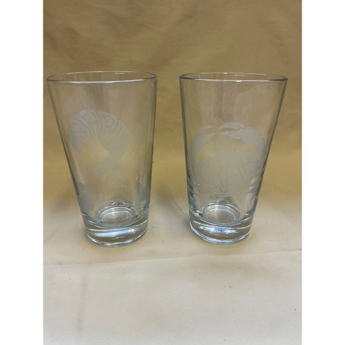 Red lobster etched - etched, pint