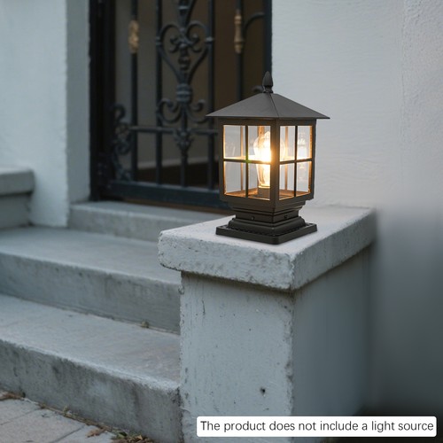Retro post light aluminum - post,