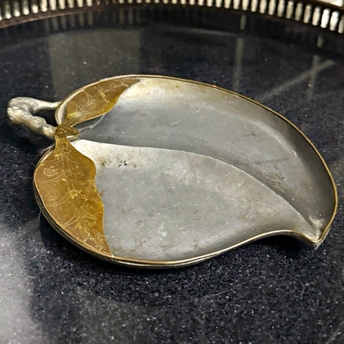 Vtg chinese pewter peach - chinese,