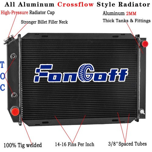 Aluminum row radiator for - 3,