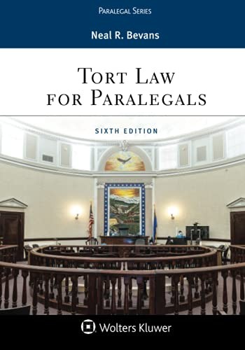 Tort law for paralegals - for, aspen