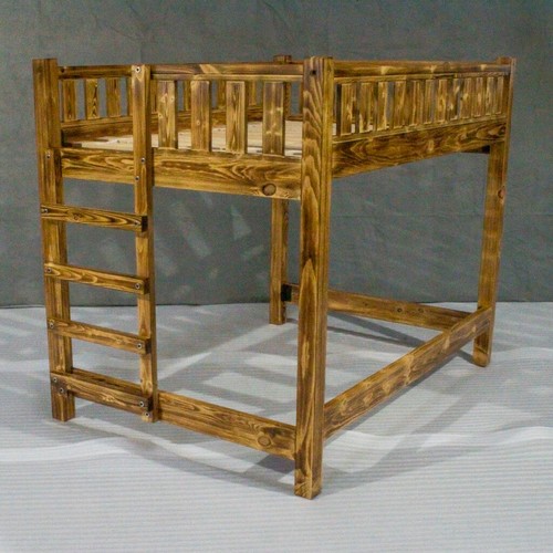 Farmhouse torched loft bed - farmhouse,