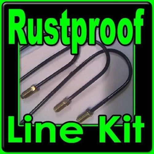 Rustproof brake line kit - line, fits