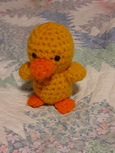 Mini crochet duck approx - duck, 4"