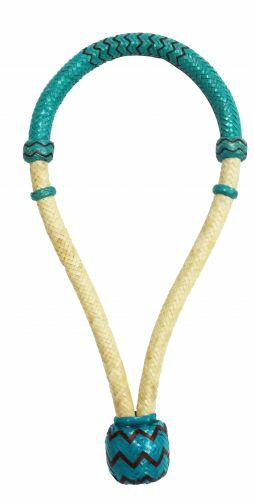New teal white braided - &,