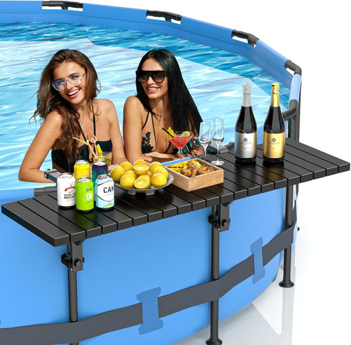 Aluminum pool bar table - aluminum, for