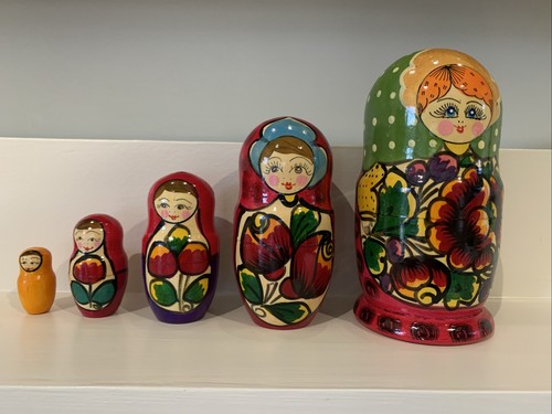 Vintage russian nesting dolls - vintage,