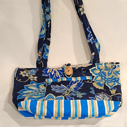 Blue floral women shoulder - floral, women’s