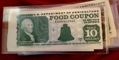Food stamp coupon one - food, $10.00