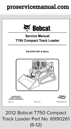 2012 bobcat t750 - compact, track
