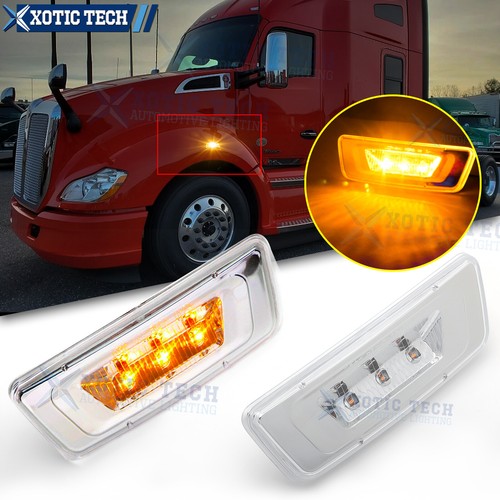 Clear amber led truck side - amber,