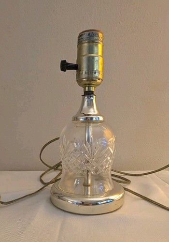 Cut glass accent table - glass,