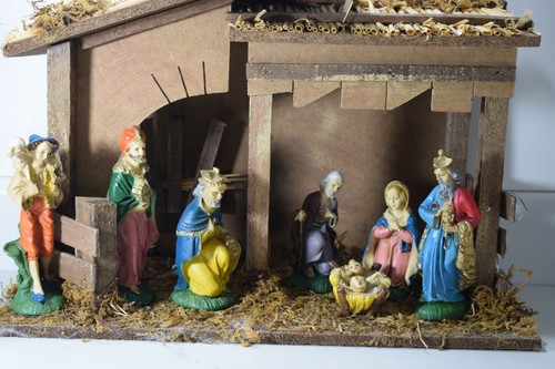 Vintage sears nativity - set, 7