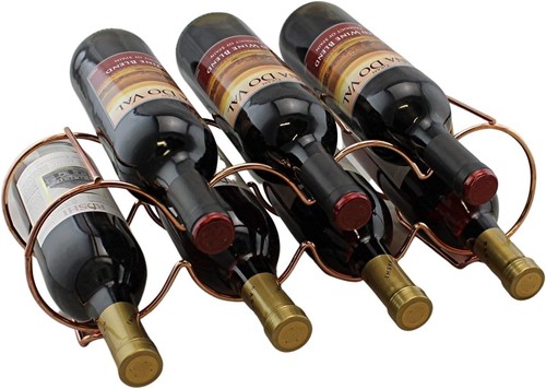 Bottle wine rack rose gold - 7,