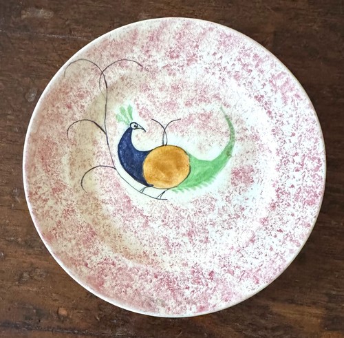 Period spatterware small plate - spatterware,
