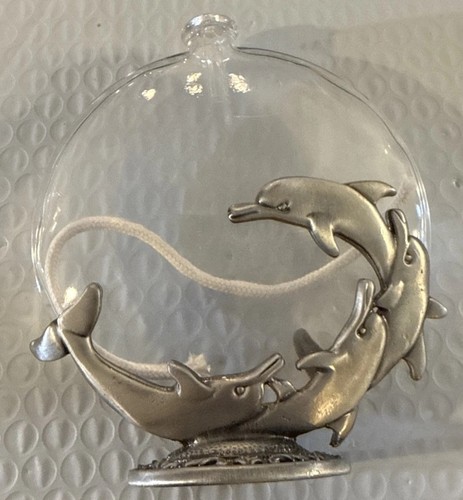 Vintage dolphin glass - 90's,
