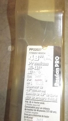 Single high lift - blade, for