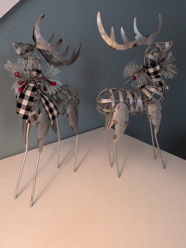 Set metal deer reindeer - of,