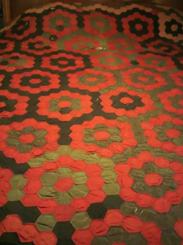 Antique hand stitched 86x80 - hand,