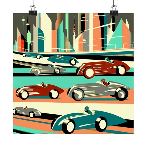 Matte square poster wall - matte,