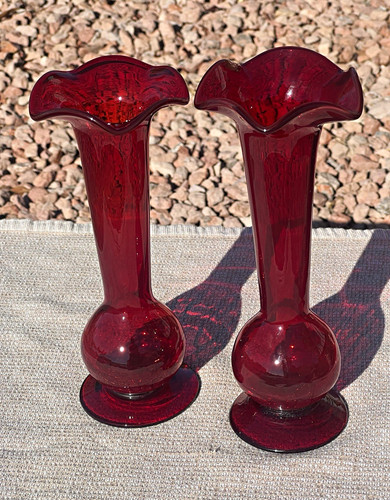 Vintage mid century hand blown - mid-century, hand-blown