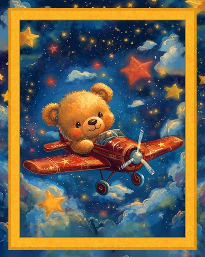Airplane teddy digital - airplane,