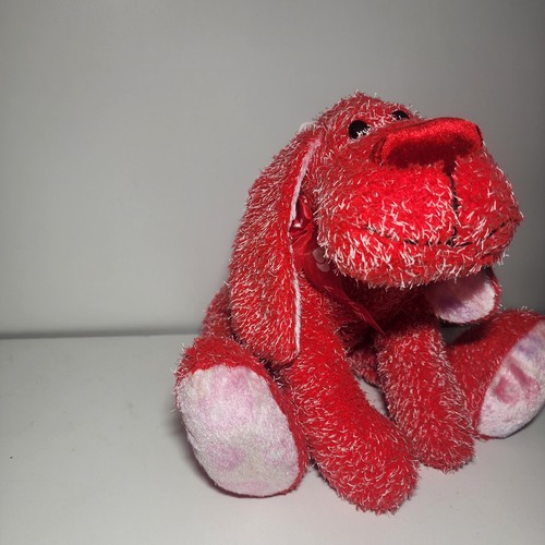 Walmart red puppy dog plush - red,