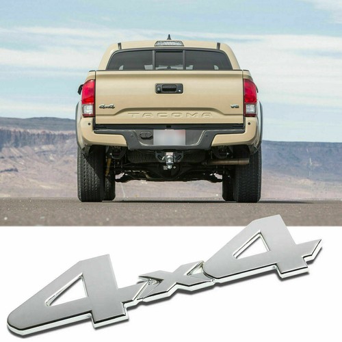 4x4 silver badge logo - silver,