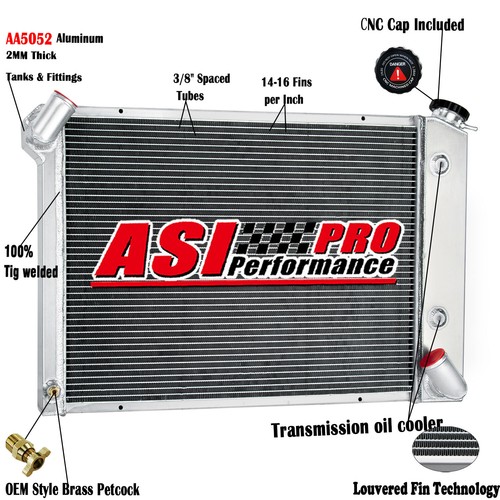 Row aluminum radiator for - 3-row,